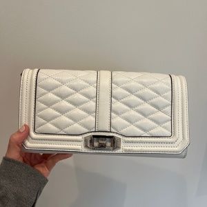 Rebecca Minkoff White clutch